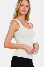 Load image into Gallery viewer, Zenana 2 Way Neckline Washed Ribbed Tank
