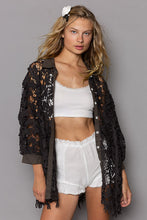 Load image into Gallery viewer, POL Collared Neck Button Up Lace Shirt
