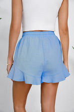 Load image into Gallery viewer, Full Size Drawstring Ruffle Hem Shorts
