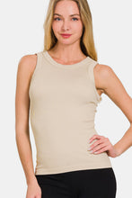 Load image into Gallery viewer, Zenana 2 Way Neckline Washed Ribbed Tank
