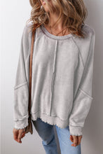 Load image into Gallery viewer, Round Neck Long Sleeve Sweatshirt
