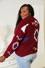 Load image into Gallery viewer, HEYSON Full Size Aztec Soft Fuzzy Sweater
