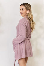 Load image into Gallery viewer, Hailey &amp; Co Tie Front Long Sleeve Robe
