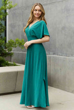 Load image into Gallery viewer, ODDI Full Size Woven Wrap Maxi Dress
