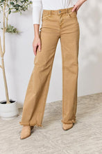 Load image into Gallery viewer, RISEN Full Size Fringe Hem Wide Leg Jeans
