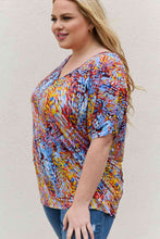 Load image into Gallery viewer, Be Stage Full Size Printed Dolman Flowy Top
