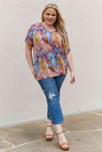 Load image into Gallery viewer, Be Stage Full Size Printed Dolman Flowy Top
