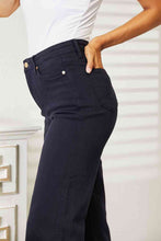 Load image into Gallery viewer, Judy Blue Full Size High Waist Tummy Control Garment Dyed Wide Cropped Jeans
