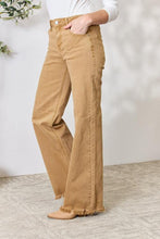 Load image into Gallery viewer, RISEN Full Size Fringe Hem Wide Leg Jeans
