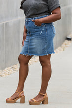 Load image into Gallery viewer, RISEN Amelia Full Size Denim Mini Skirt
