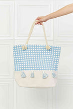 Load image into Gallery viewer, Justin Taylor Picnic Date Tassel Tote Bag
