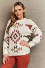 Load image into Gallery viewer, HEYSON Cozy Sunday Aztec Fuzzy Sweater
