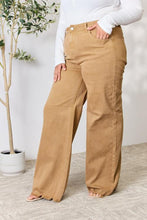 Load image into Gallery viewer, RISEN Full Size Fringe Hem Wide Leg Jeans
