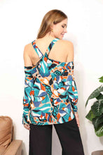 Load image into Gallery viewer, Sew In Love  Full Size High Neck Off Shoulder Criss Cross Top
