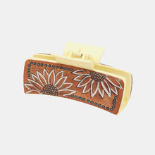 Load image into Gallery viewer, Sunflower PU Leather Acrylic Claw Clip
