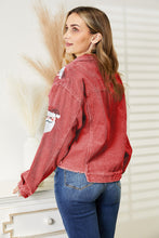 Load image into Gallery viewer, Santa Sequin Raw Hem Jacket
