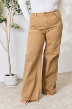 Load image into Gallery viewer, RISEN Full Size Fringe Hem Wide Leg Jeans
