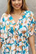 Load image into Gallery viewer, BOMBOM Floral Print Wrap Tunic Top
