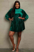 Load image into Gallery viewer, GeeGee Full Size Velvet Tiered Dress
