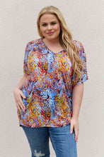 Load image into Gallery viewer, Be Stage Full Size Printed Dolman Flowy Top
