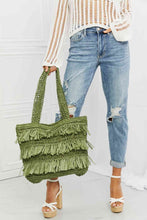 Load image into Gallery viewer, Fame The Last Straw Fringe Straw Tote Bag
