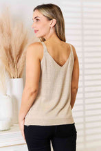 Load image into Gallery viewer, Basic Bae Openwork Scoop Neck Knit Tank Top
