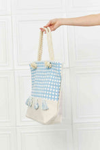 Load image into Gallery viewer, Justin Taylor Picnic Date Tassel Tote Bag
