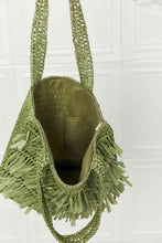 Load image into Gallery viewer, Fame The Last Straw Fringe Straw Tote Bag
