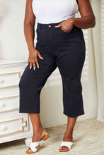 Load image into Gallery viewer, Judy Blue Full Size High Waist Tummy Control Garment Dyed Wide Cropped Jeans
