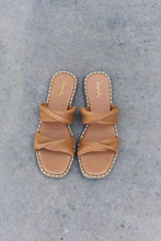 Load image into Gallery viewer, Qupid Summertime Fine Double Strap Twist Sandals
