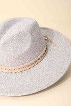 Load image into Gallery viewer, Fame Woven Together Braided Strap Fedora
