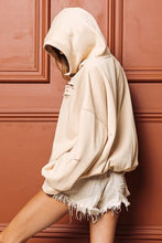 Load image into Gallery viewer, BiBi Laser Cut Long Sleeve Half Zip Hoodie
