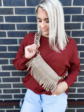 Load image into Gallery viewer, Fringe Suede Sling
