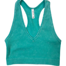 Load image into Gallery viewer, Vitamins and Minerals Mineral Wash Ribbed Cropped Tank/Bralette
