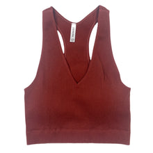 Load image into Gallery viewer, Ribbed Racerback Crop Tank/Bralette
