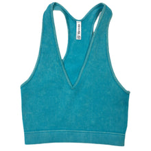 Load image into Gallery viewer, Vitamins and Minerals Mineral Wash Ribbed Cropped Tank/Bralette
