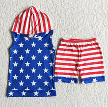 Load image into Gallery viewer, Star Striped 4th Of July Outfit
