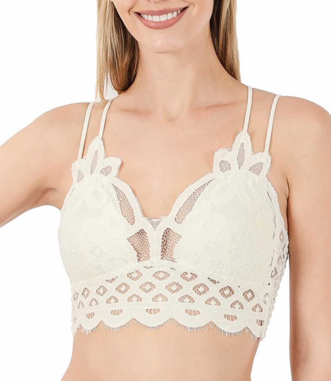 Lace Bralette - Ivory